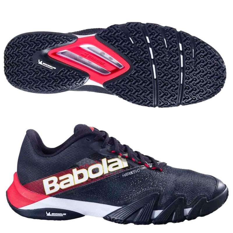 Babolat Jet Premura 2 Men black tomato red 2025 Padel shoes Babolat Jet Premura 2 Men black tomato red 2025 Padel shoes