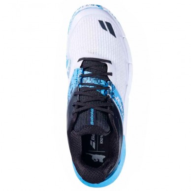 Babolat Movea 2 Men white cyan blue 2025 Padel shoes