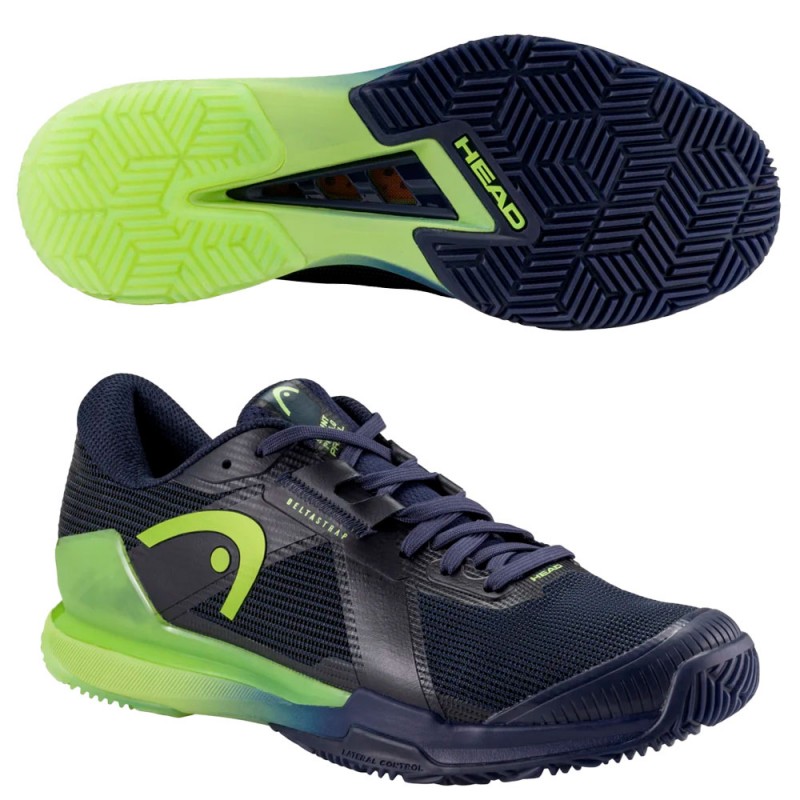 Head Sprint Pro 4.0 navy lime 2025 Padel shoes