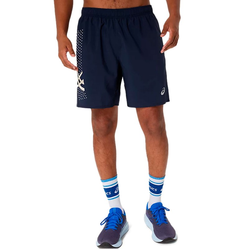Short Asics Icon 7In navy blue