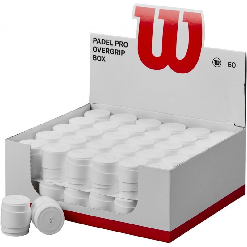 Wilson Padel Pro 60 white overgrips cube Wilson Padel Pro 60 white overgrips cube