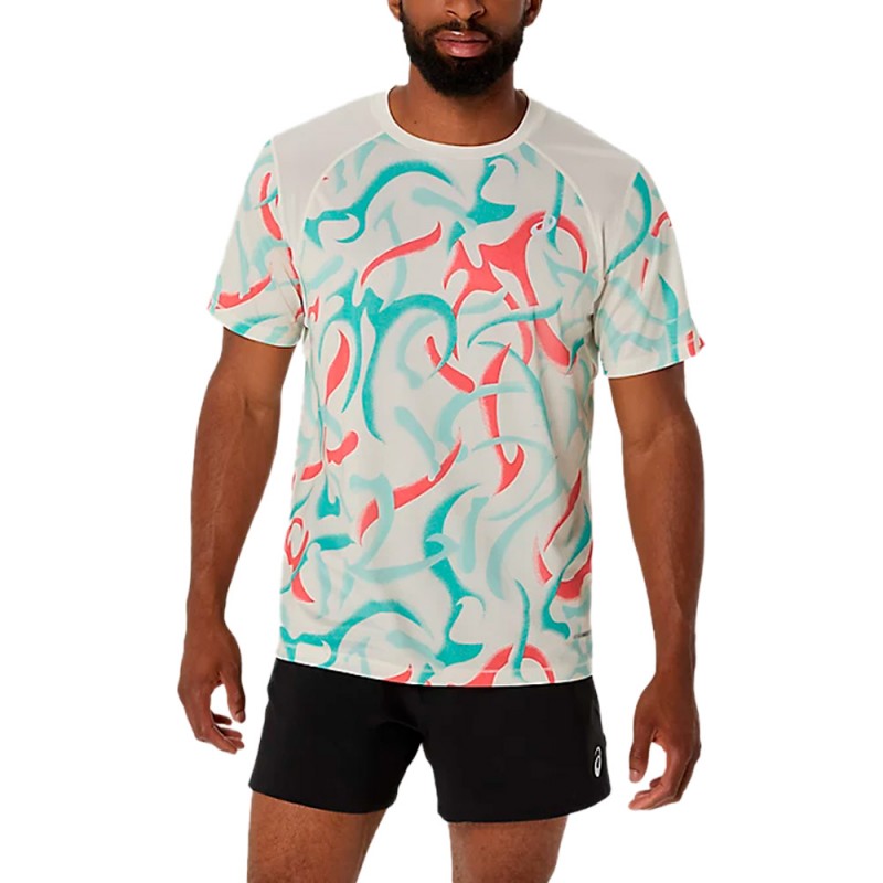 T-shirt Asics Road All Over Print multicolor