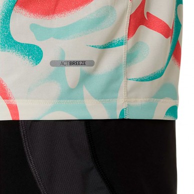 T-shirt Asics Road All Over Print multicolor