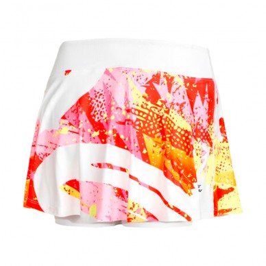 Bidi Badu Wild Arts Printed Wavy white pink skirt