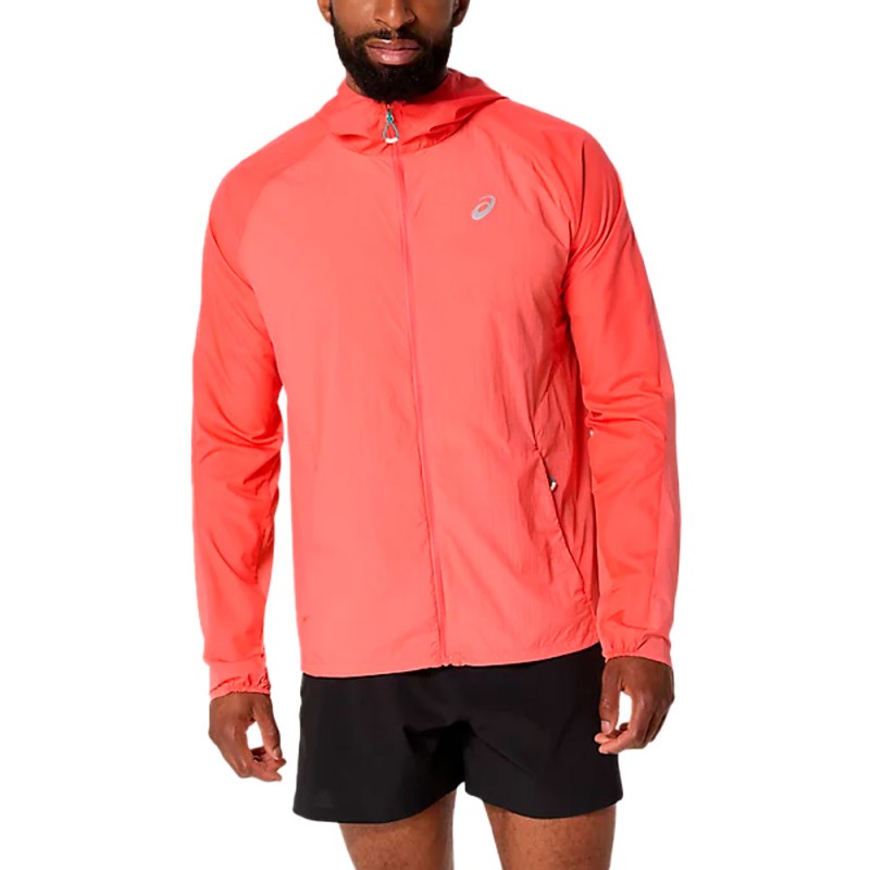 Jacket Asics Road Packable Coral Jacket Asics Road Packable Coral