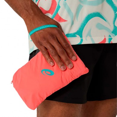 Jacket Asics Road Packable Coral
