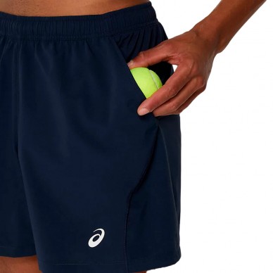 Short Asics Court 7IN navy blue