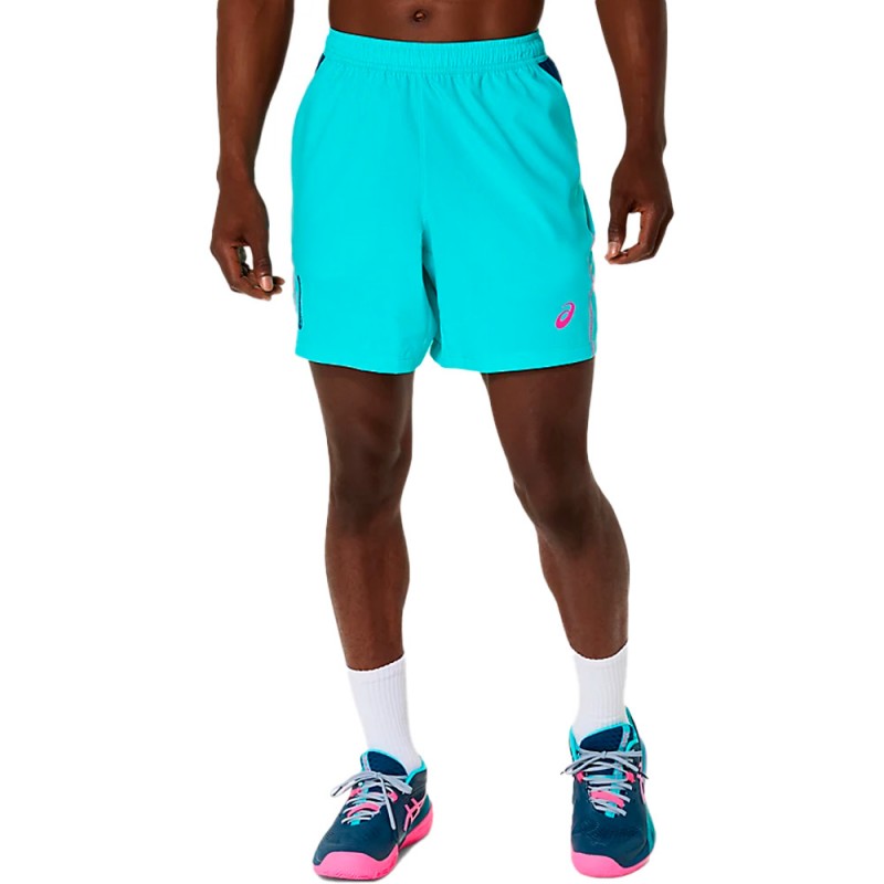 Short Asics Padel Court 7IN turquoise blue Short Asics Padel Court 7IN turquoise blue