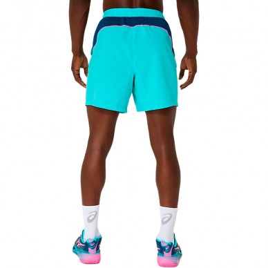Short Asics Padel Court 7IN turquoise blue