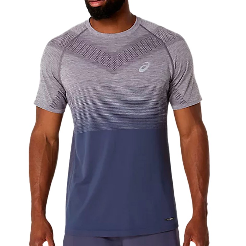 T-shirt Asics Seamless SS Top in grey blue