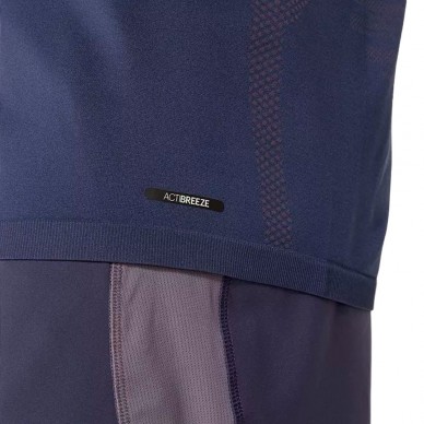 T-shirt Asics Seamless SS Top in grey blue