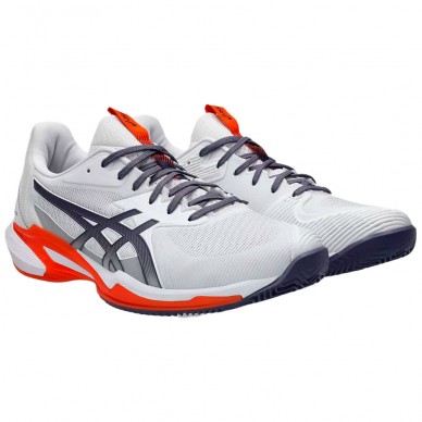 Asics Solution Speed FF 3 Clay white greyish purple 2025 padel shoes