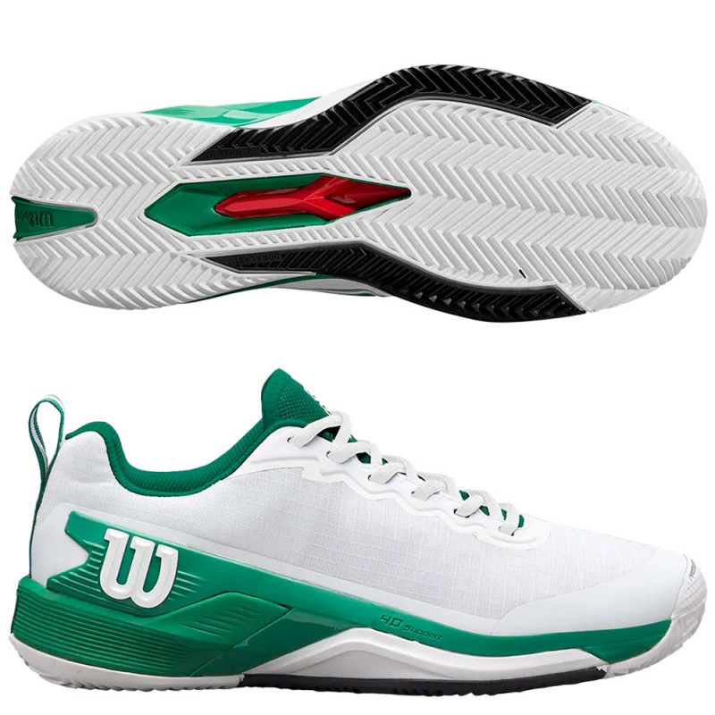 Wilson Rush Pro 4.5 Clay white bosphorus 2025 Padel Shoes Wilson Rush Pro 4.5 Clay white bosphorus 2025 Padel Shoes