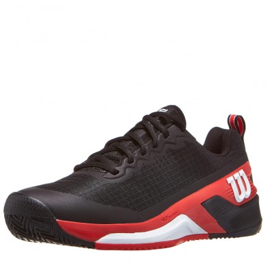 Wilson Rush Pro 4.5 Clay black infrared 2025 padel shoes