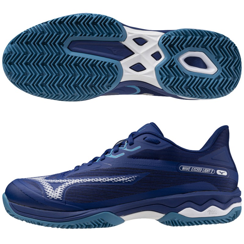 Mizuno Wave Exceed Light CC bellwether blue 2025 padel shoes Mizuno Wave Exceed Light CC bellwether blue 2025 padel shoes