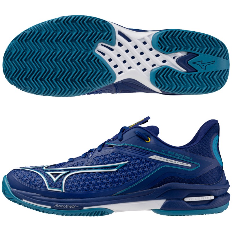 Mizuno Wave Exceed Tour CC bellwether blue 2025 padel shoes Mizuno Wave Exceed Tour CC bellwether blue 2025 padel shoes