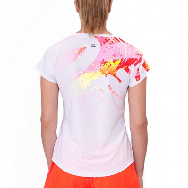 T-shirt Bidi Badu Wild Arts Capsleeve white pink