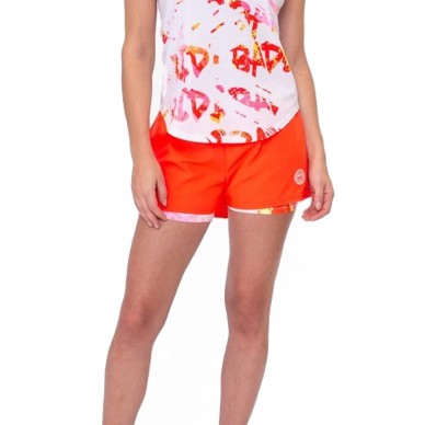 Short Bidi Badu Wild Arts Printed 2IN1 white pink