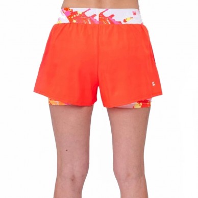 Short Bidi Badu Wild Arts Printed 2IN1 white pink