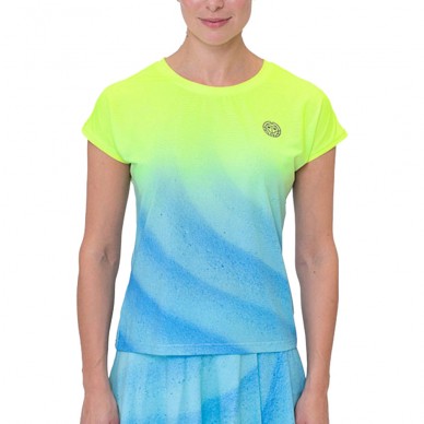 T-shirt Bidi Badu Beach Spirit Capsleeve Yellow Blue