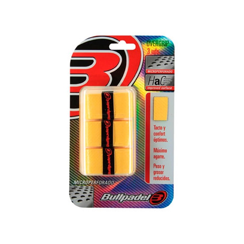 Overgrips bullpadel Microperforados GB1201 Amarillos Overgrips bullpadel Microperforados GB1201 Amarillos