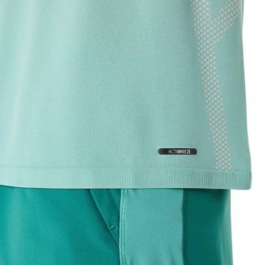 T-shirt Asics Seamless SS Top white and green