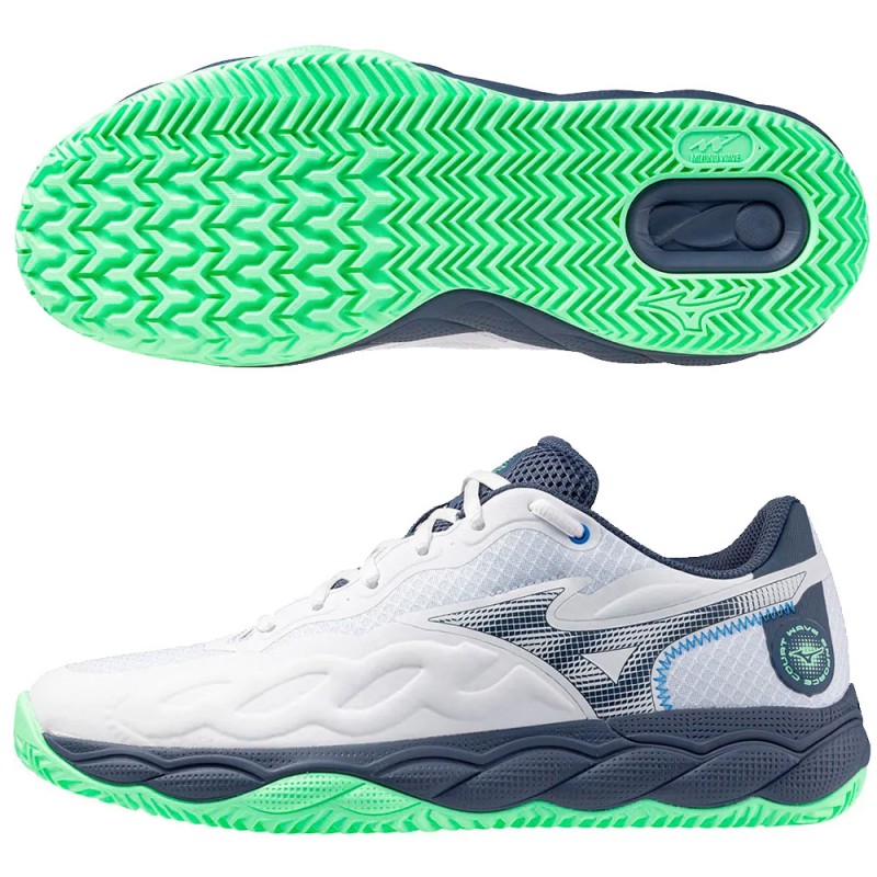 Mizuno Wave Enforce Court CC white green 2025 Padel Shoes Mizuno Wave Enforce Court CC white green 2025 Padel Shoes