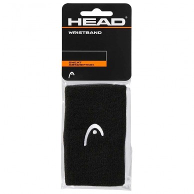 Muñequeras Head 5" negras