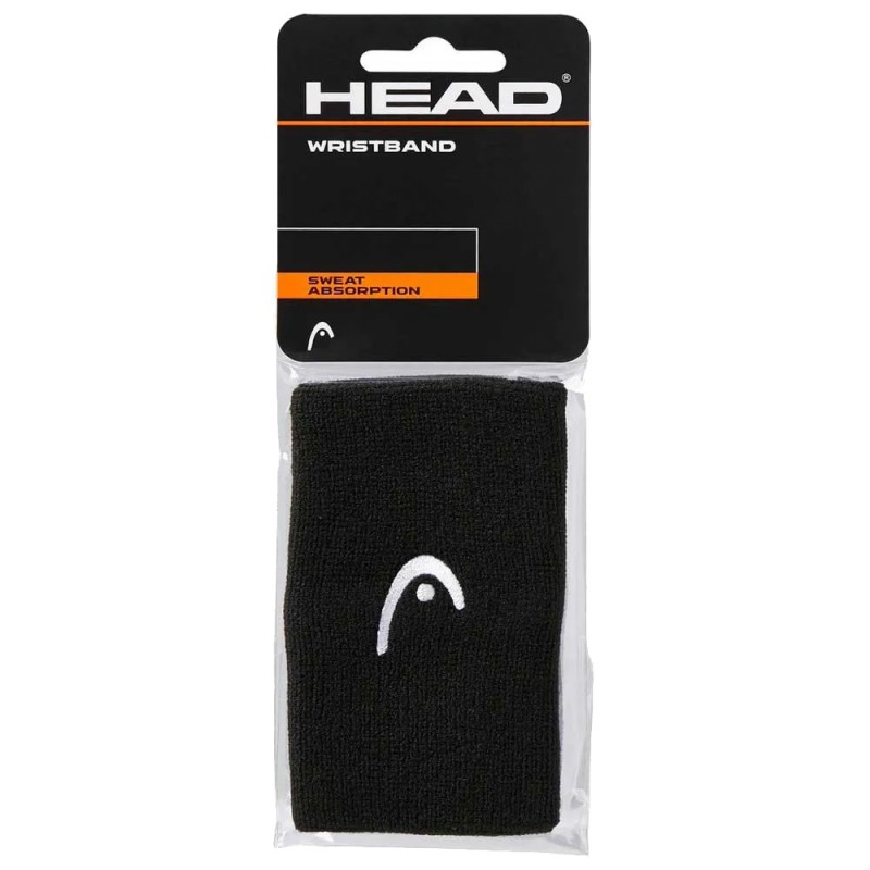 Muñequeras Head 5" negras