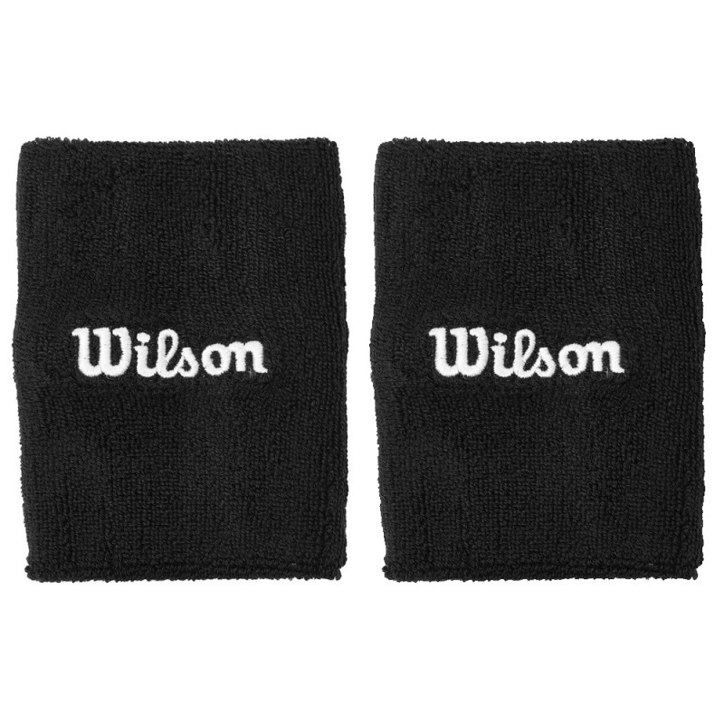 Wristbands Wilson U Wide Terry Black Wristbands Wilson U Wide Terry Black