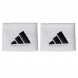 Wristbands Adidas S white with black logo