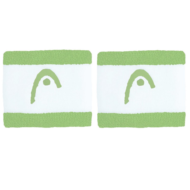 Wristbands Head Striped 2.5 green white Wristbands Head Striped 2.5 green white