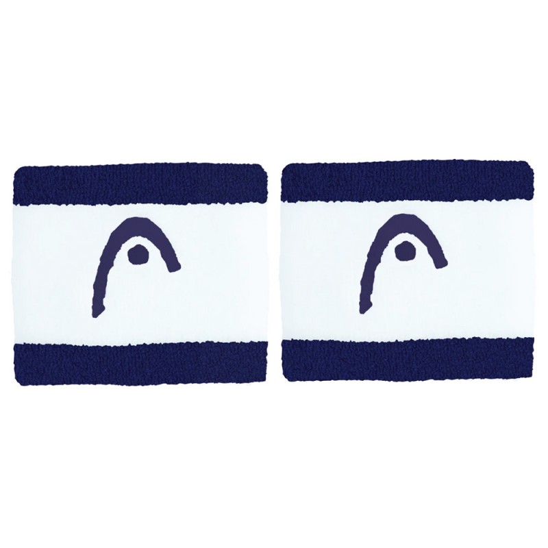 Wristbands Head Striped 2.5 Blue White Wristbands Head Striped 2.5 Blue White