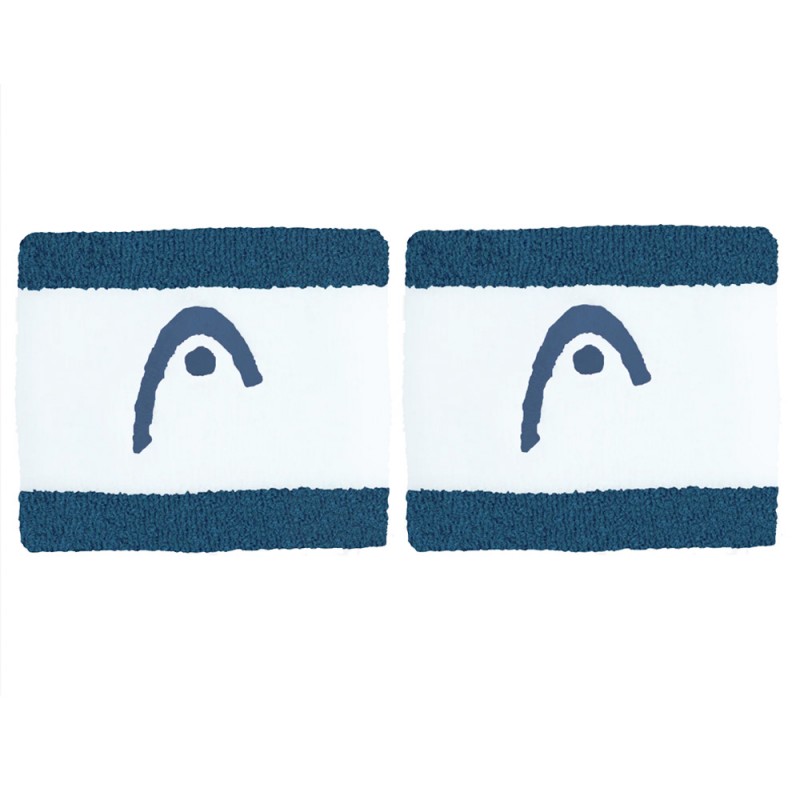 Wristbands Head Striped 2.5 turquoise white Wristbands Head Striped 2.5 turquoise white