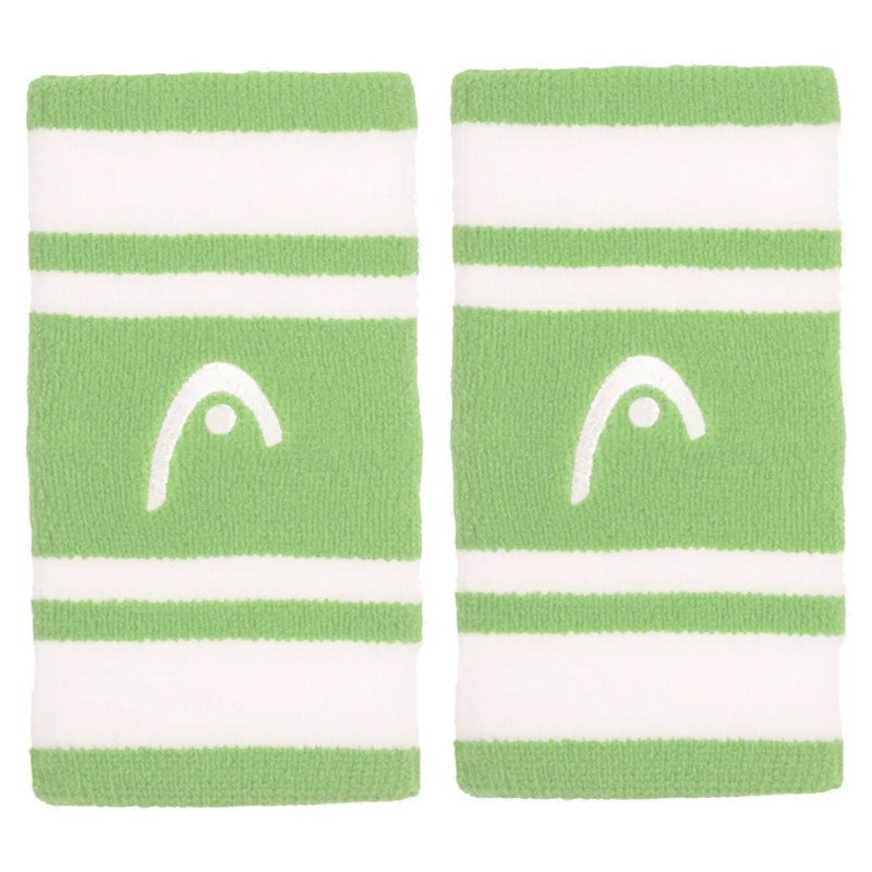 Wristbands Head Striped 5 Green White Wristbands Head Striped 5 Green White