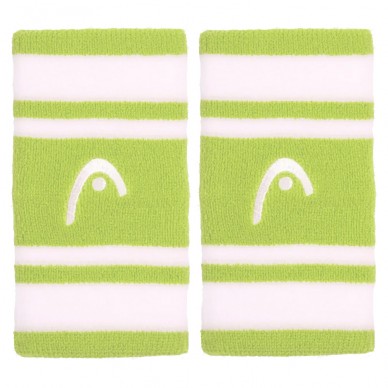 Wristbands Head Striped 5 White Lime