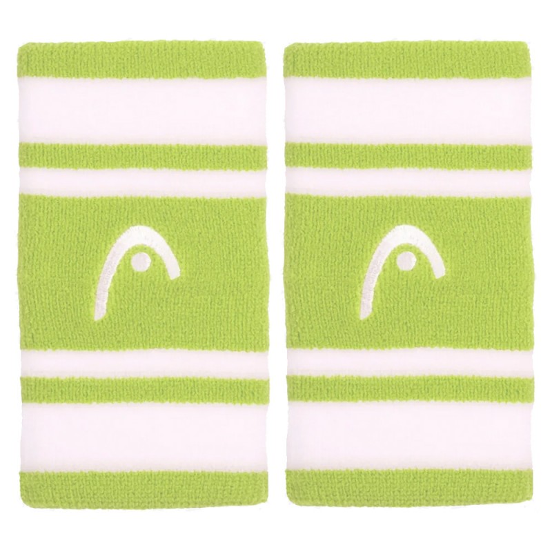 Wristbands Head Striped 5 White Lime Wristbands Head Striped 5 White Lime
