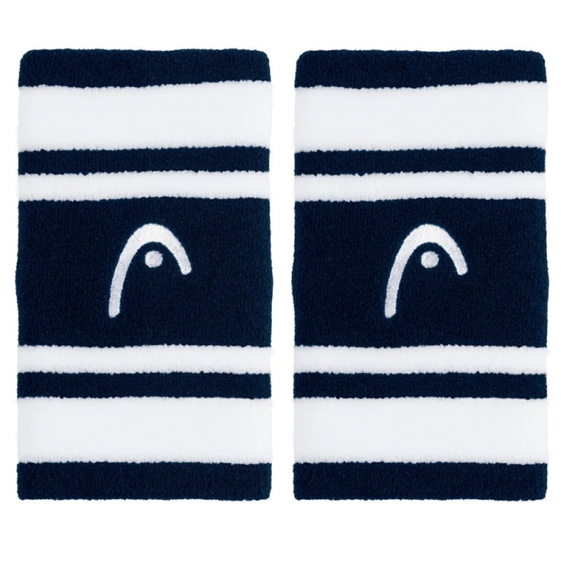 Wristbands Head Striped 5 Blue White Wristbands Head Striped 5 Blue White