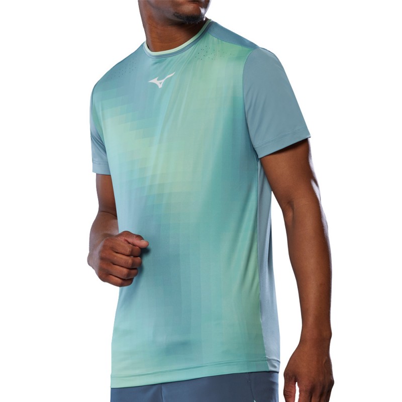 T-shirt Mizuno Tennis Shadow Graphic Tee blue