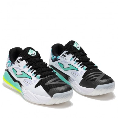 Joma Spin Men 2542 white turquoise 2025 padel shoes