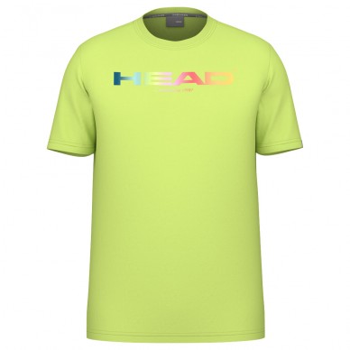 T-Shirt Head Rainbow Lime Green