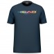 T-shirt Head Rainbow navy blue