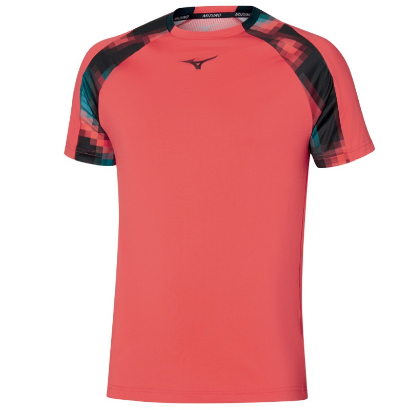 T-shirt Mizuno Tennis Shadow Tee red T-shirt Mizuno Tennis Shadow Tee red