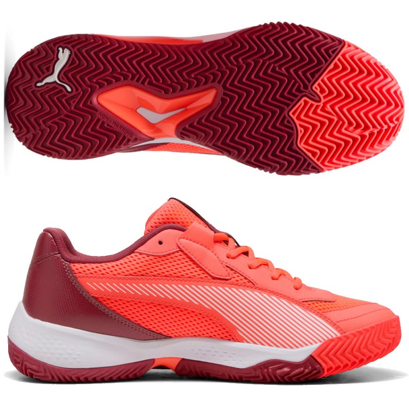 Puma Nova Court dark crimson red padel shoes 2025 Puma Nova Court dark crimson red padel shoes 2025