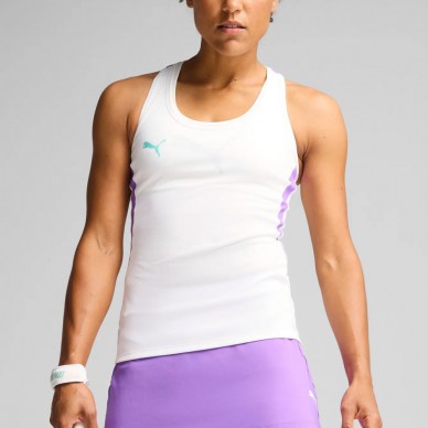T-shirt Puma Individual Padel Tank white lilac