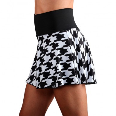 Skirt Endless Lux II houndstooth black