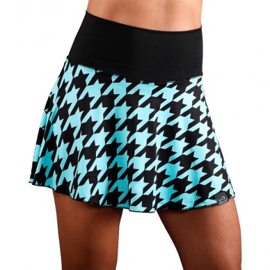 Skirt Endless Lux II Houndstooth Blue