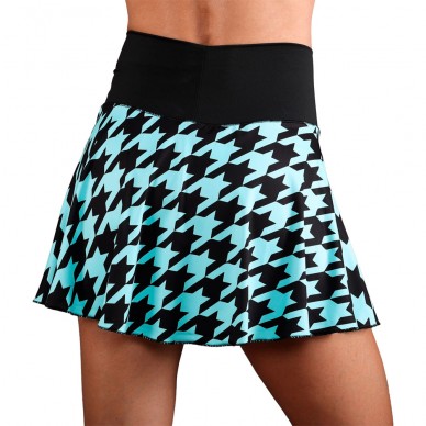 Skirt Endless Lux II Houndstooth Blue