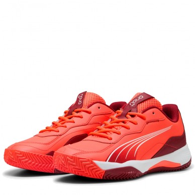 Puma Nova Smash red dark crimson 2025 Padel Shoes