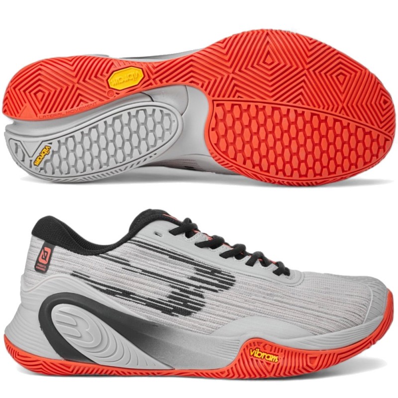 Bullpadel Hack Vibram 25V Grey 2025 Padel Shoes Bullpadel Hack Vibram 25V Grey 2025 Padel Shoes